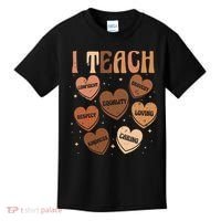 Black History Month I Teach Black History Teacher Retro Kids T-Shirt thumb 0