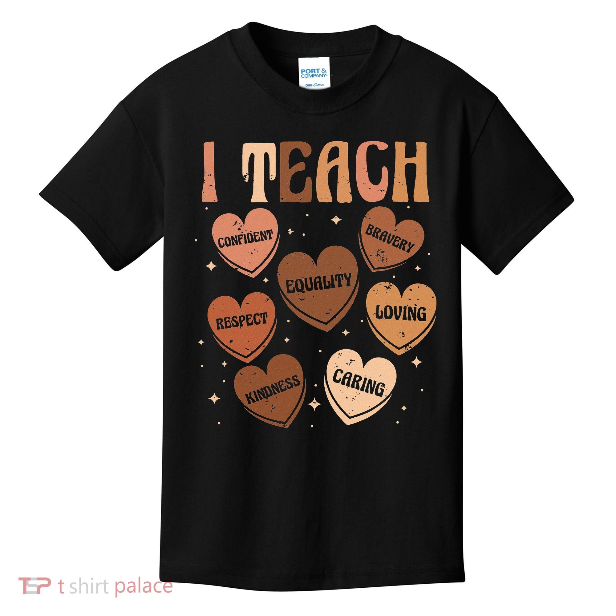 Black History Month I Teach Black History Teacher Retro Kids T-Shirt