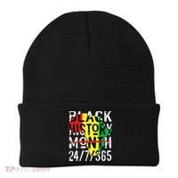 Black History Month 24/7/365 African Melanin Black Pride Beanie thumb 0