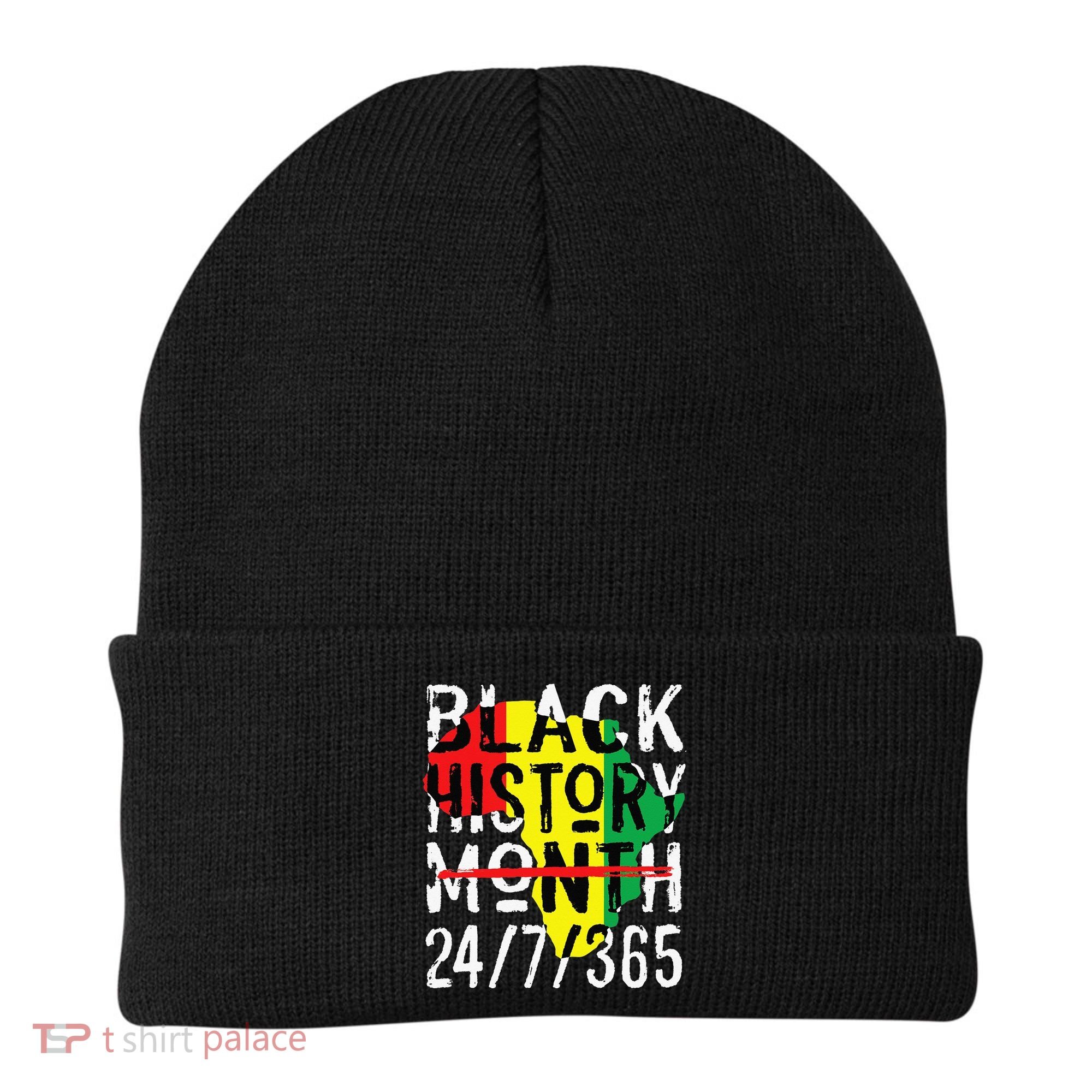 Black History Month 24/7/365 African Melanin Black Pride Beanie