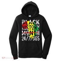 Black History Month 24/7/365 African Melanin Black Pride Women's Hoodie thumb 0