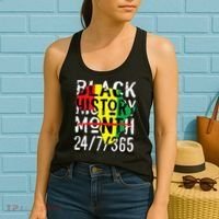 Black History Month 24/7/365 African Melanin Black Pride Women's Tank Top thumb 2