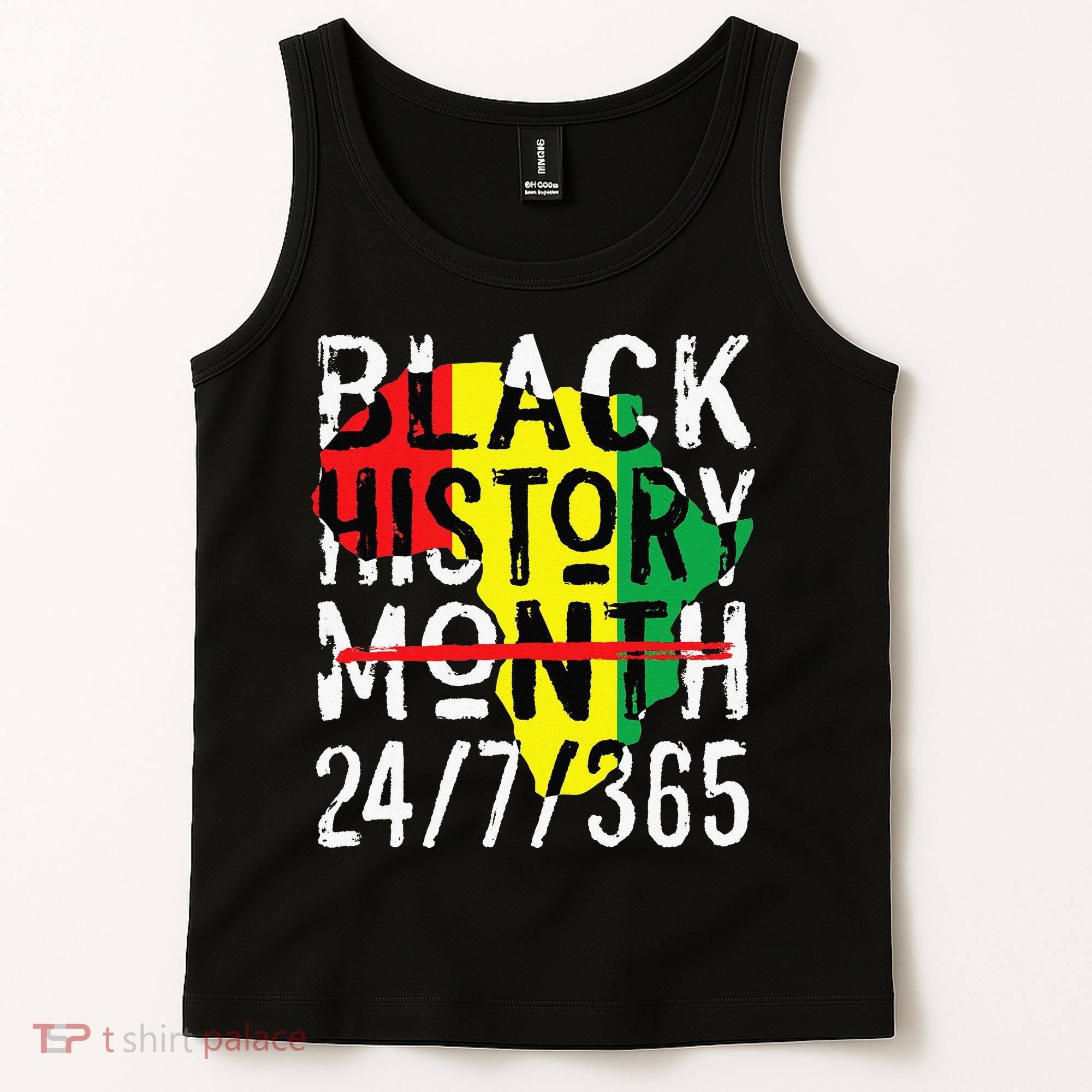 Black History Month 24/7/365 African Melanin Black Pride Tank Top