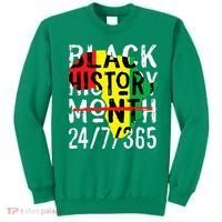 Black History Month 24/7/365 African Melanin Black Pride Sweatshirt thumb 0