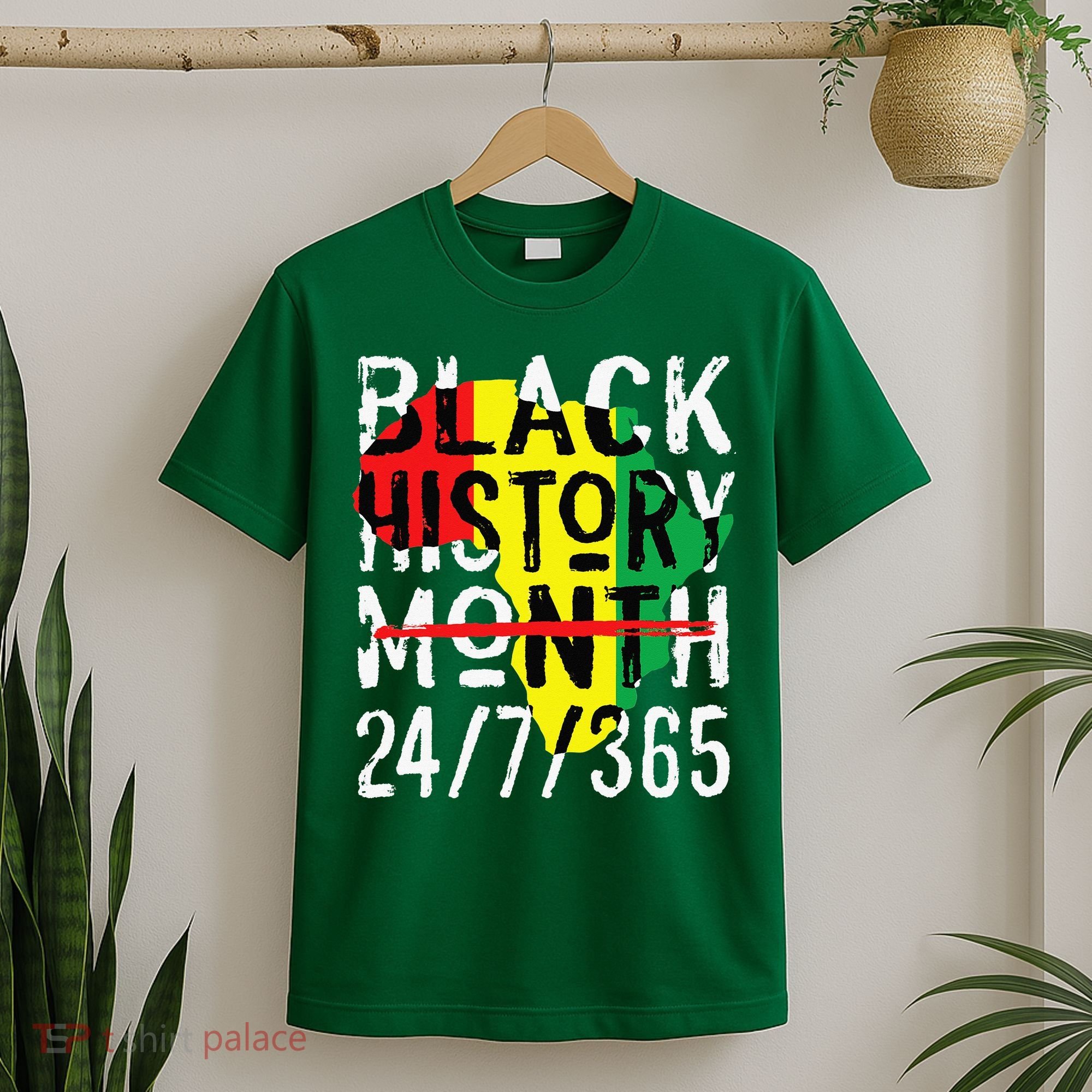 Black History Month 24/7/365 African Melanin Black Pride T-Shirt