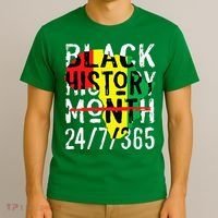Black History Month 24/7/365 African Melanin Black Pride T-Shirt thumb 3