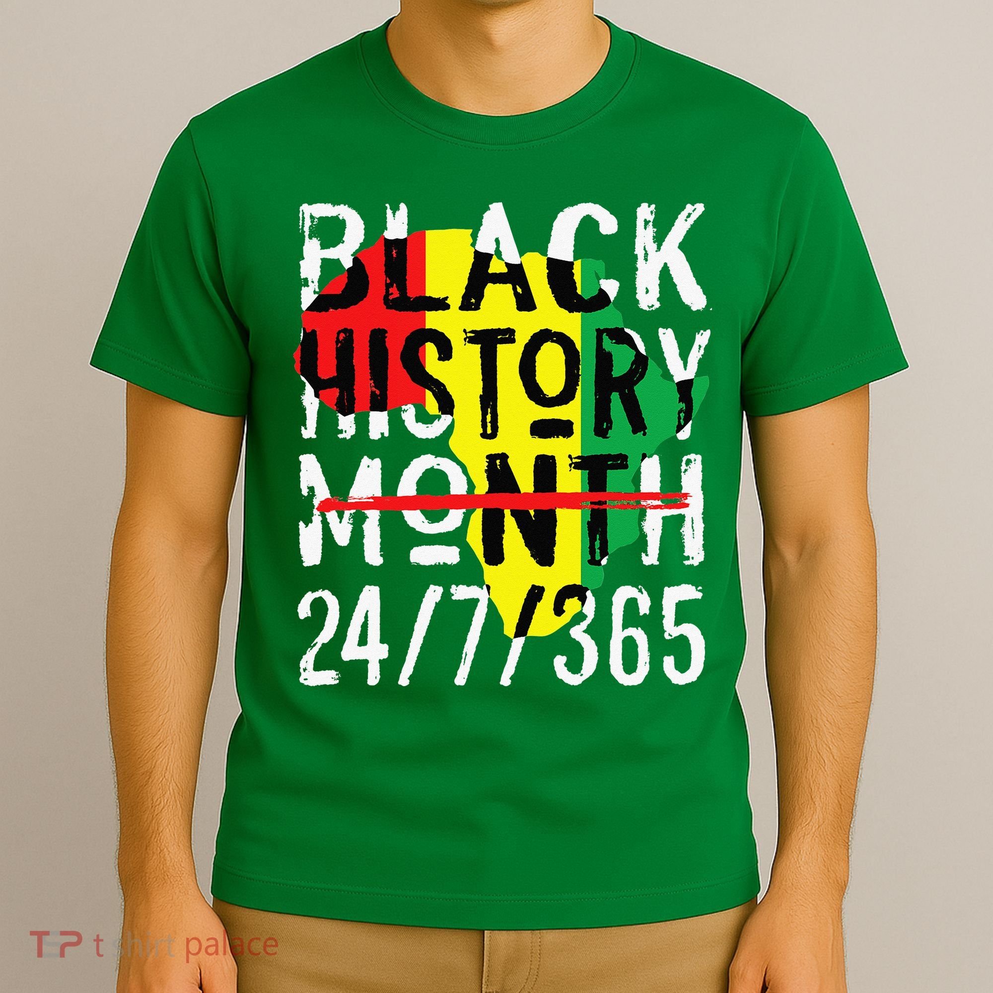 Black History Month 24/7/365 African Melanin Black Pride T-Shirt