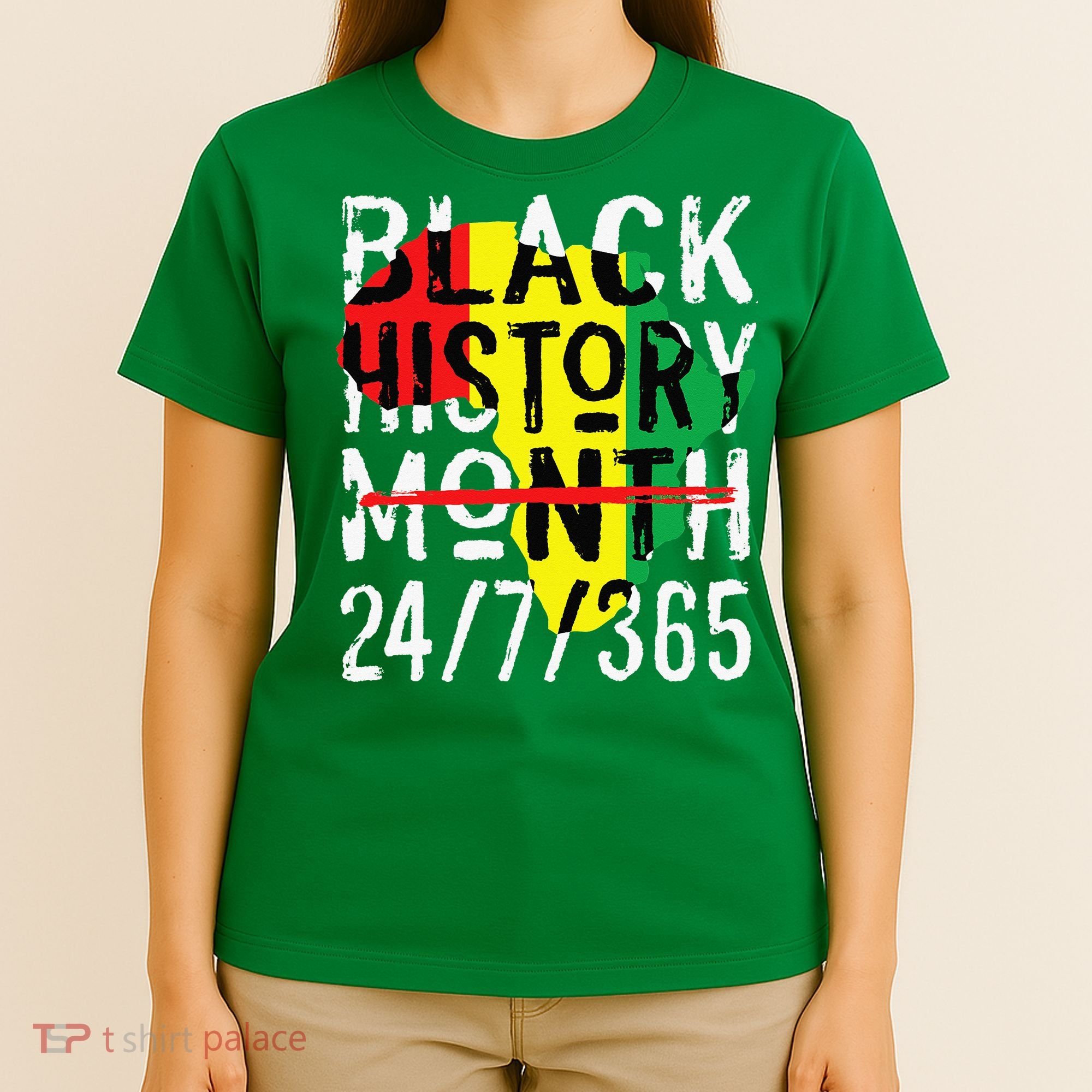 Black History Month 24/7/365 African Melanin Black Pride T-Shirt
