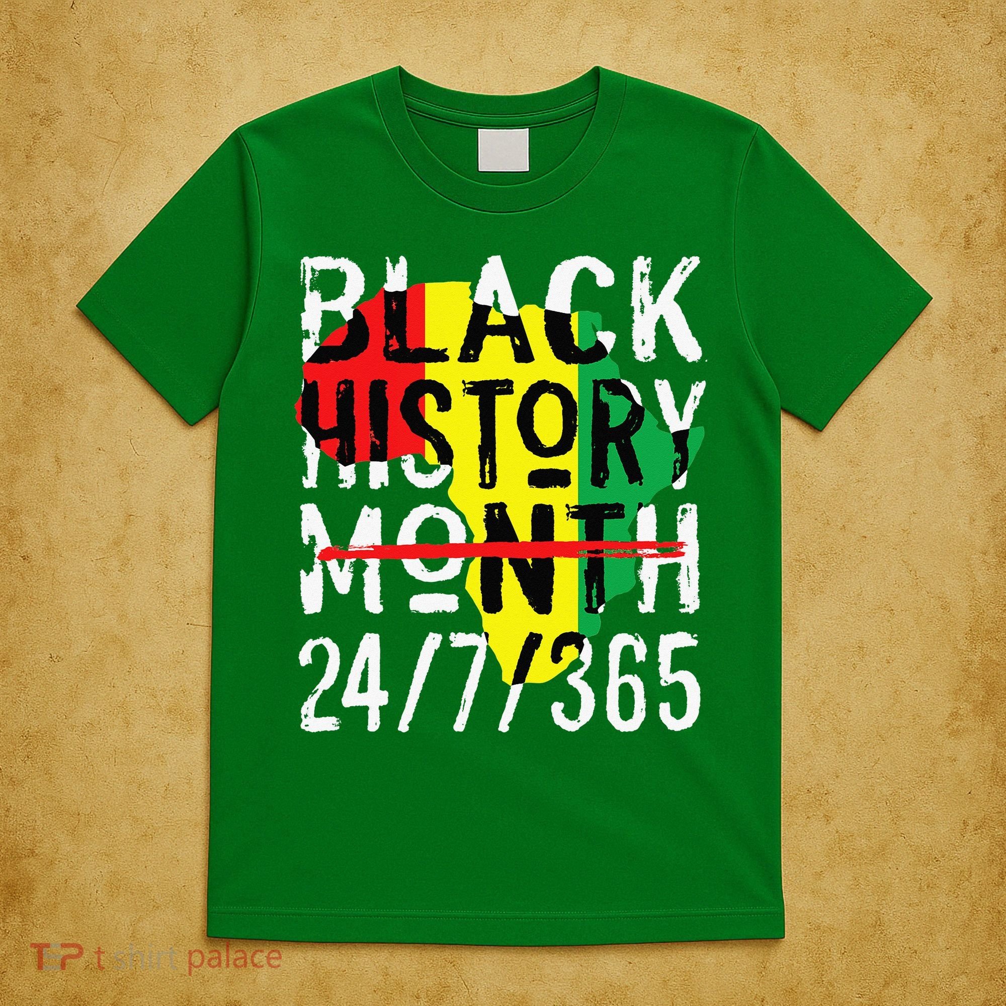 Black History Month 24/7/365 African Melanin Black Pride T-Shirt