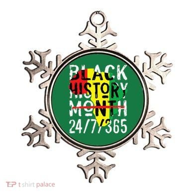 Black History Month 24/7/365 African Melanin Black Pride Ornament
