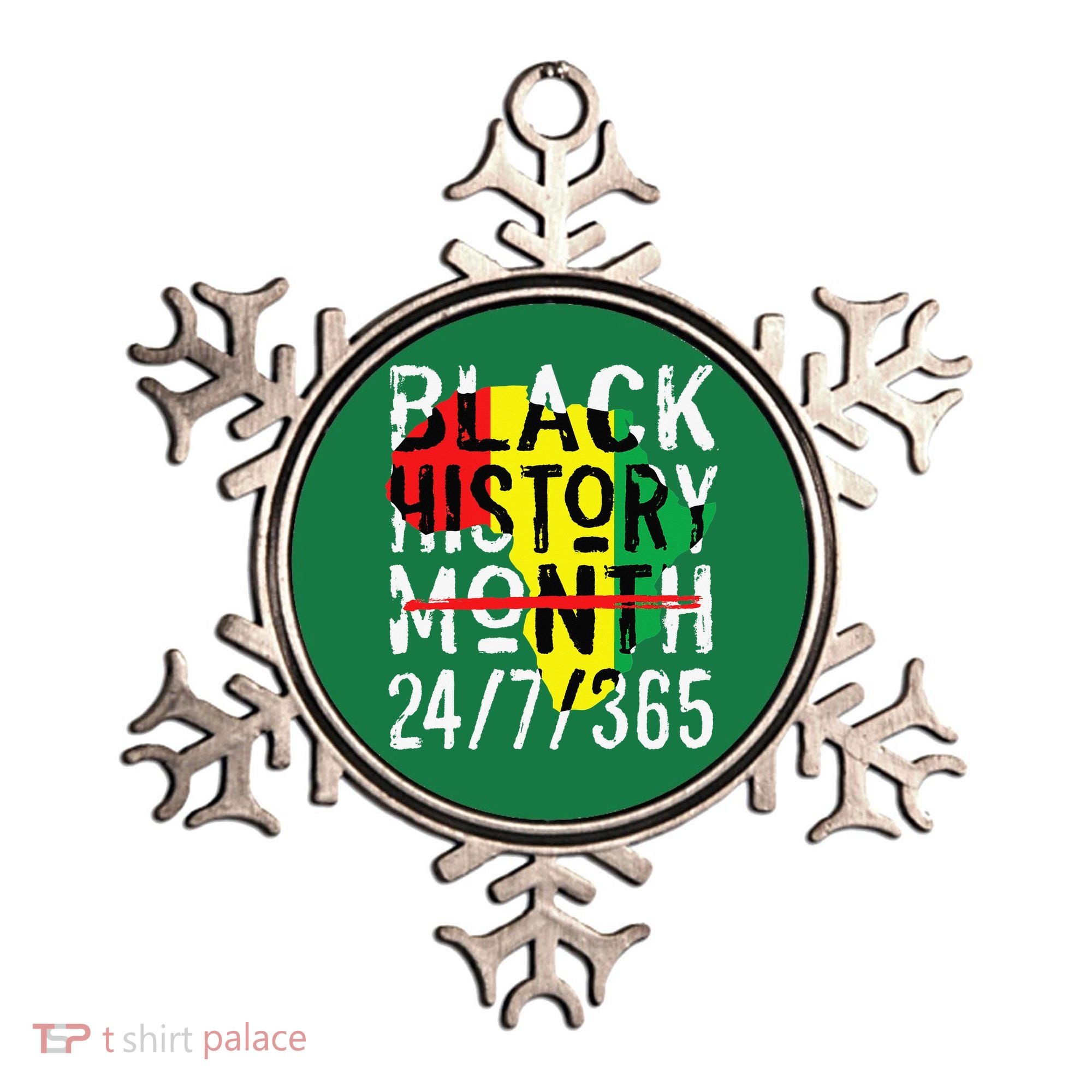 Black History Month 24/7/365 African Melanin Black Pride Ornament