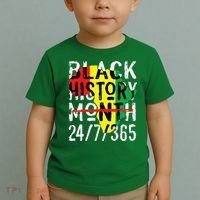 Black History Month 24/7/365 African Melanin Black Pride Toddler T-Shirt thumb 2