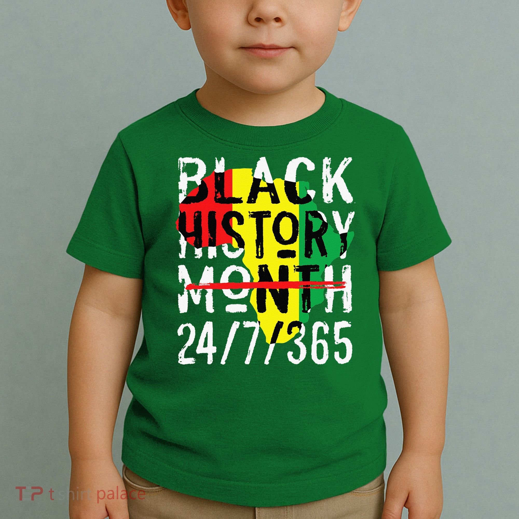 Black History Month 24/7/365 African Melanin Black Pride Toddler T-Shirt