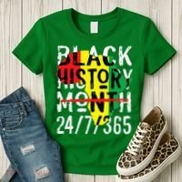 Black History Month 24/7/365 African Melanin Black Pride Women's T-Shirt thumb 3