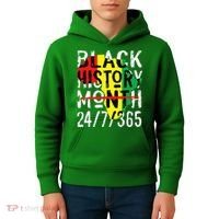 Black History Month 24/7/365 African Melanin Black Pride Kids Hoodie thumb 4