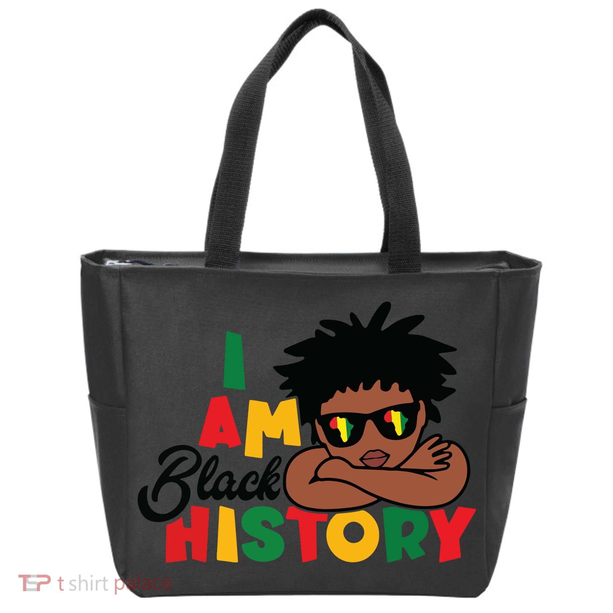 Black History Month Boy I Am African American Tote Bag