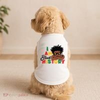 Black History Month Boy I Am African American Doggie Tank thumb 2