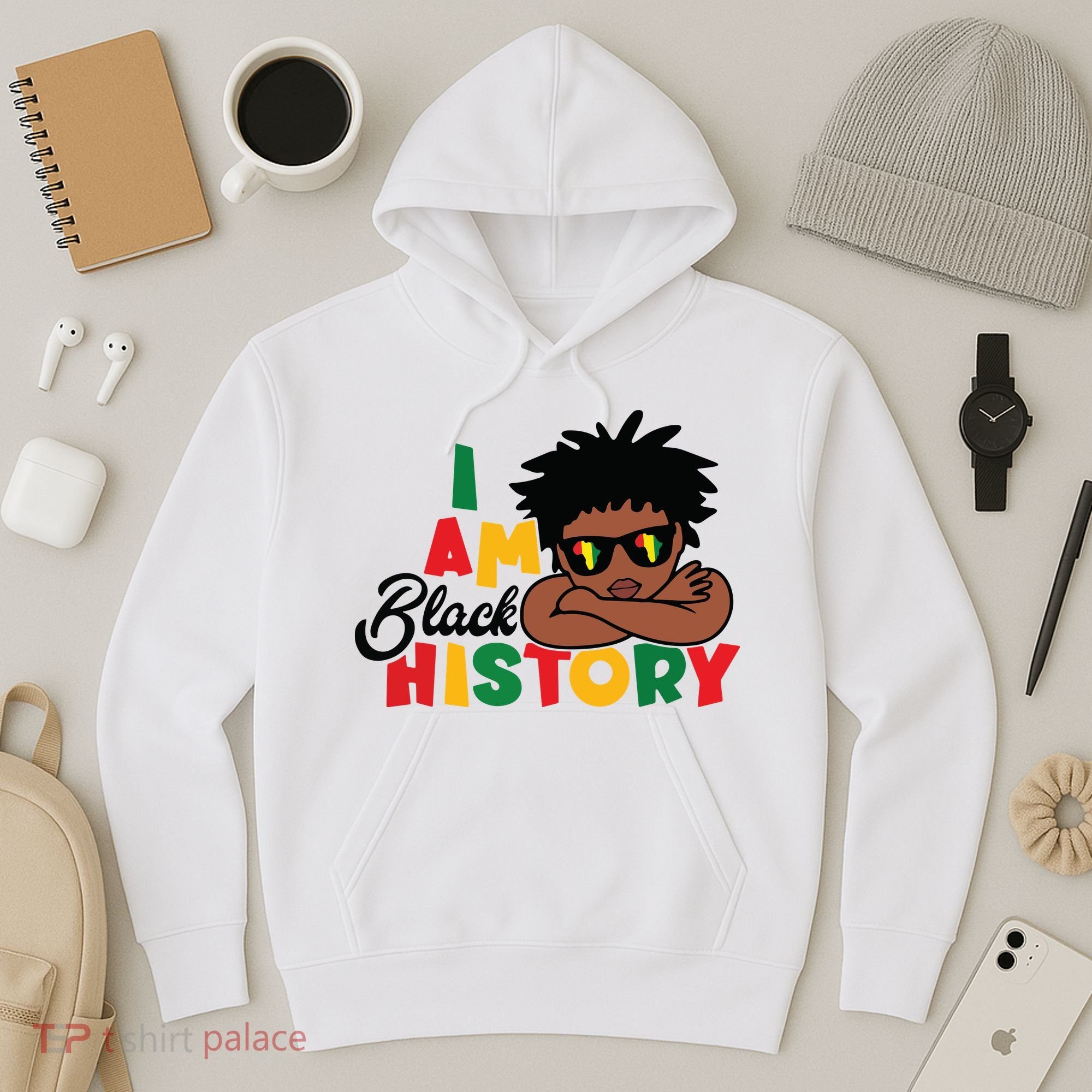 Black History Month Boy I Am African American Hoodie