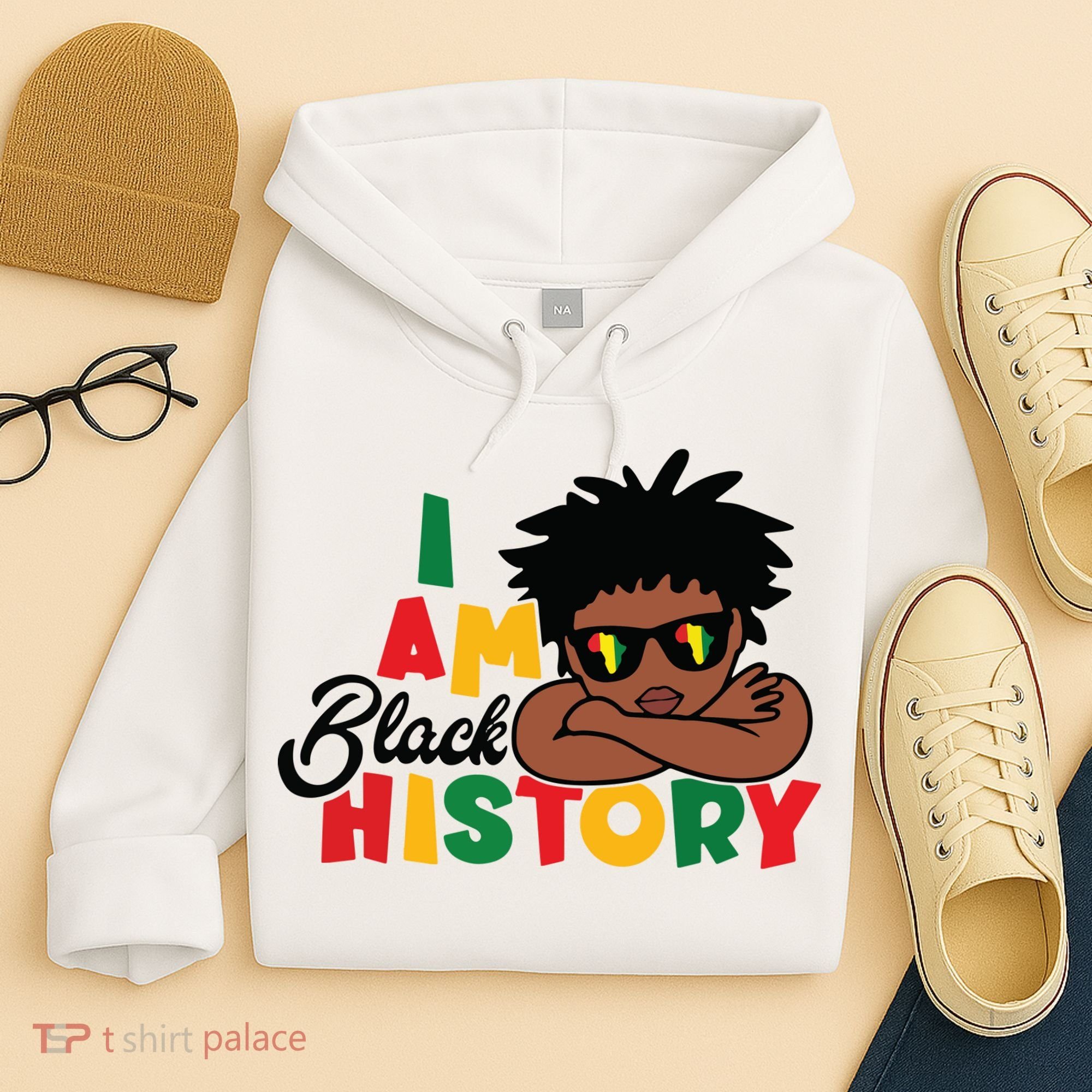Black History Month Boy I Am African American Hoodie