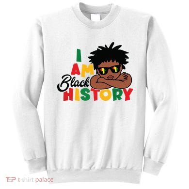 Black History Month Boy I Am African American Sweatshirt