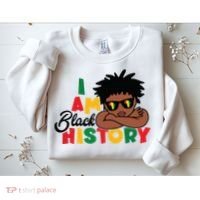 Black History Month Boy I Am African American Sweatshirt thumb 2