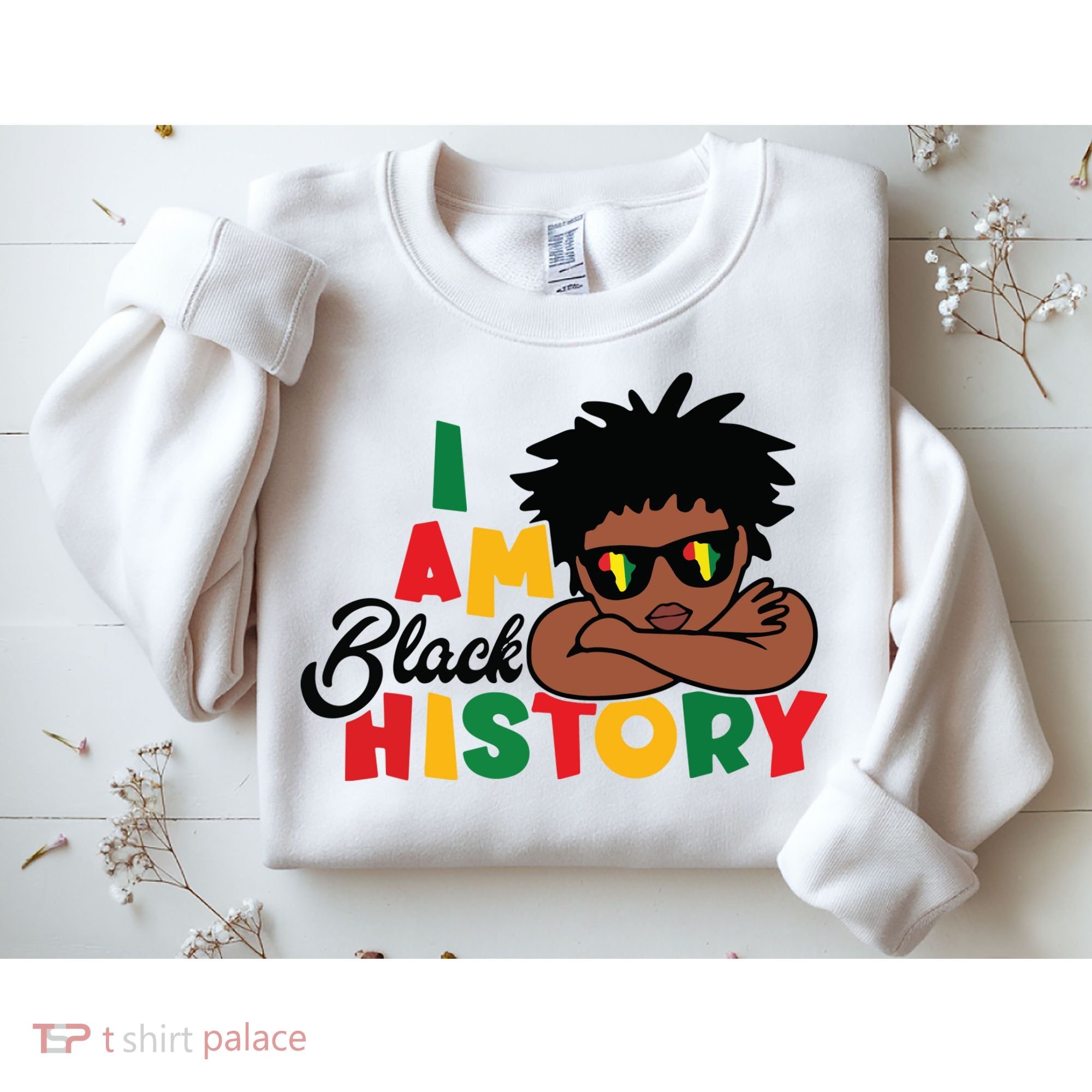 Black History Month Boy I Am African American Sweatshirt