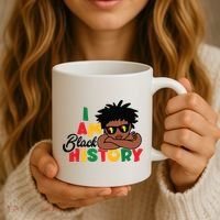 Black History Month Boy I Am African American Coffee Mug thumb 3
