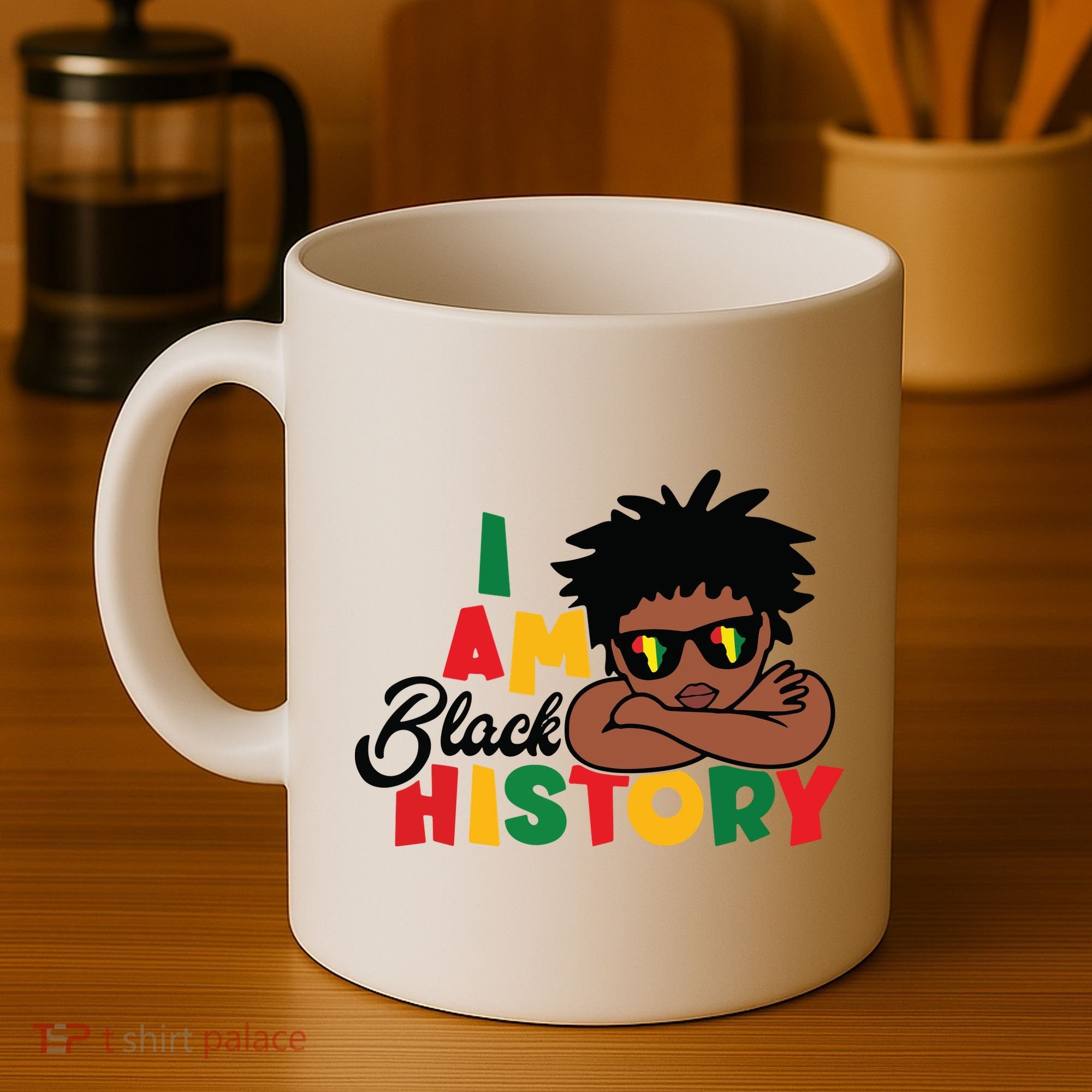 Black History Month Boy I Am African American Coffee Mug