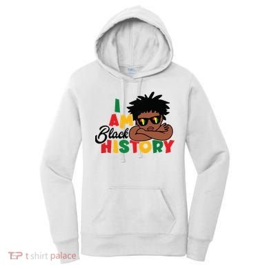 Black History Month Boy I Am African American Women's Hoodie