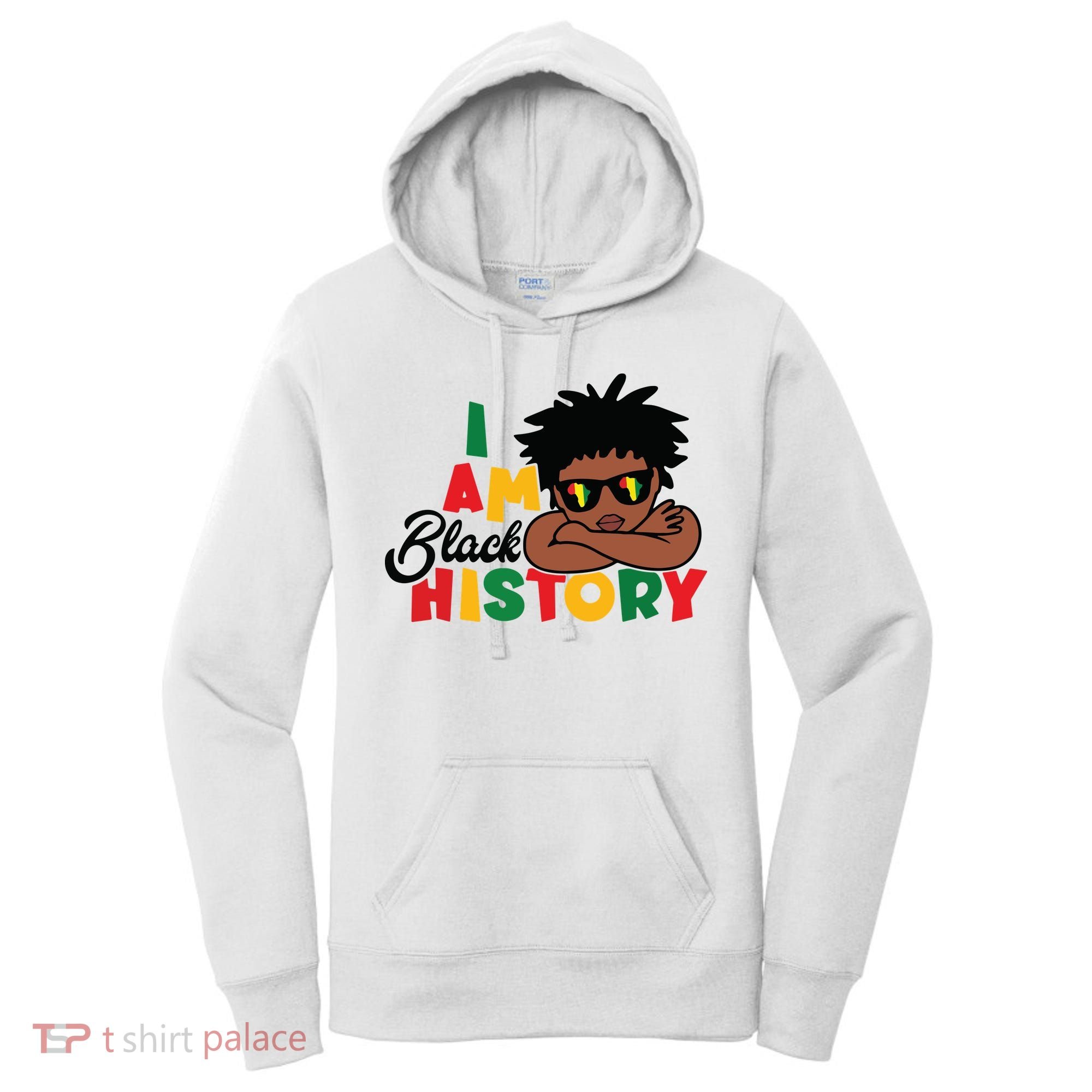 Black History Month Boy I Am African American Women's Hoodie