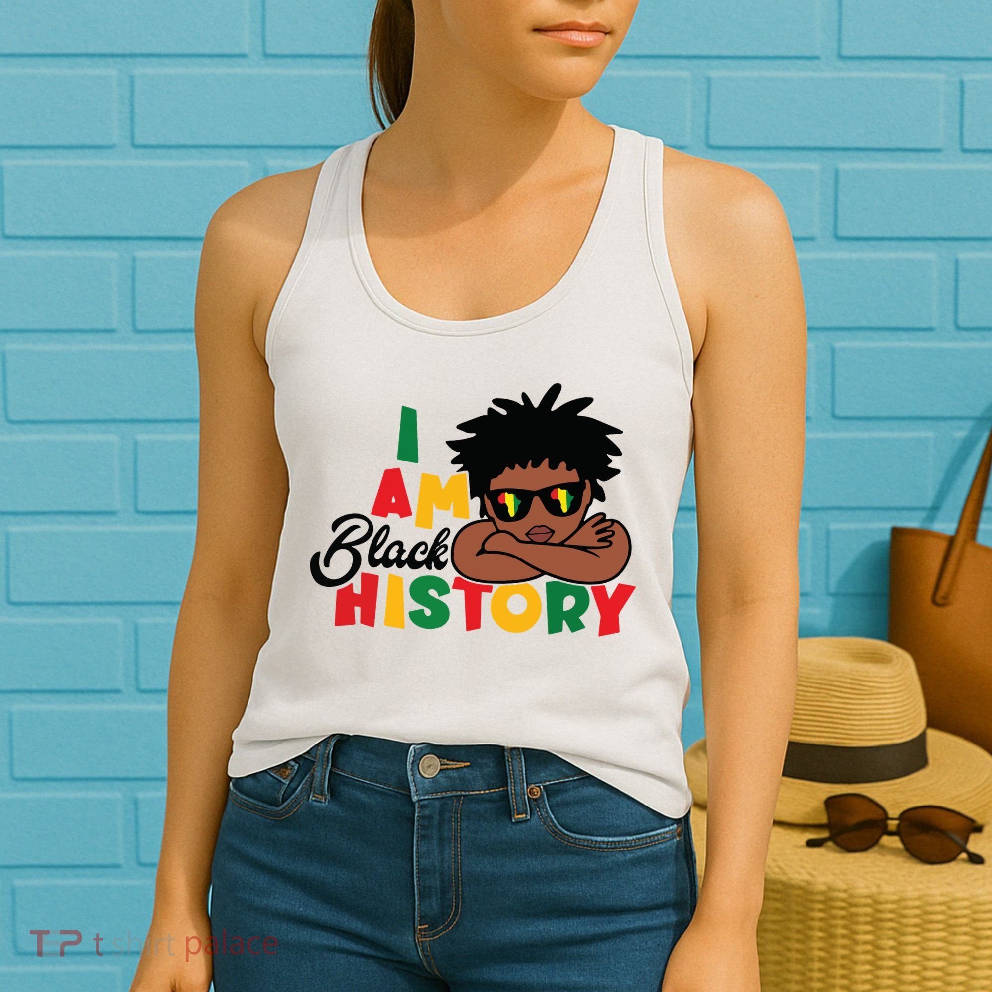 Black History Month Boy I Am African American Women's Tank Top