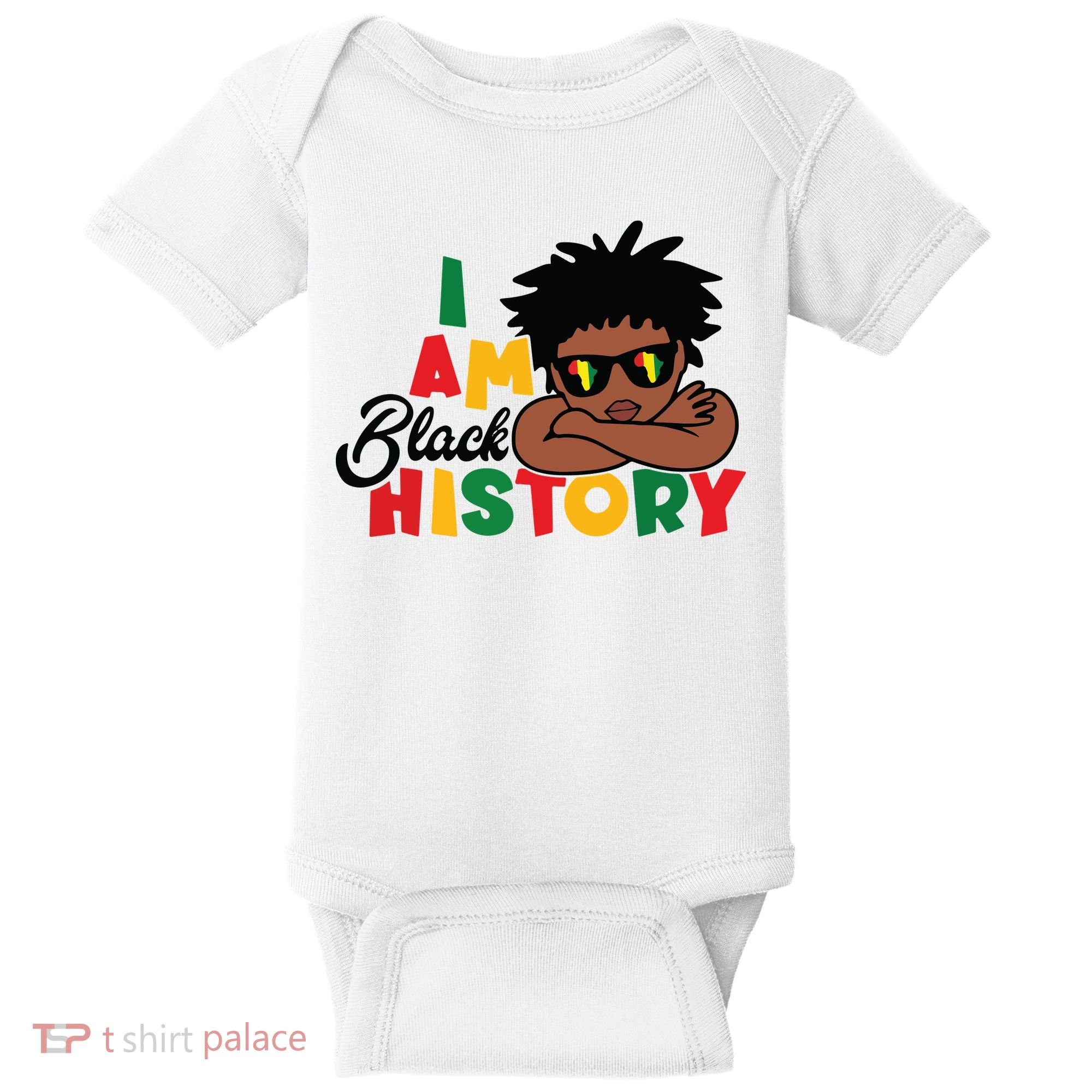 Black History Month Boy I Am African American Baby Bodysuit