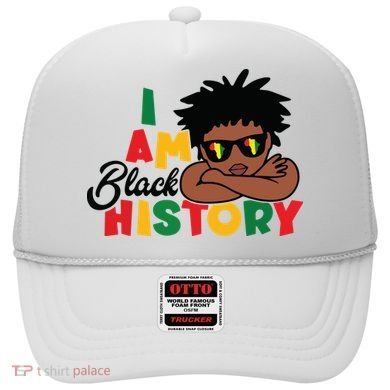 Black History Month Boy I Am African American Hat