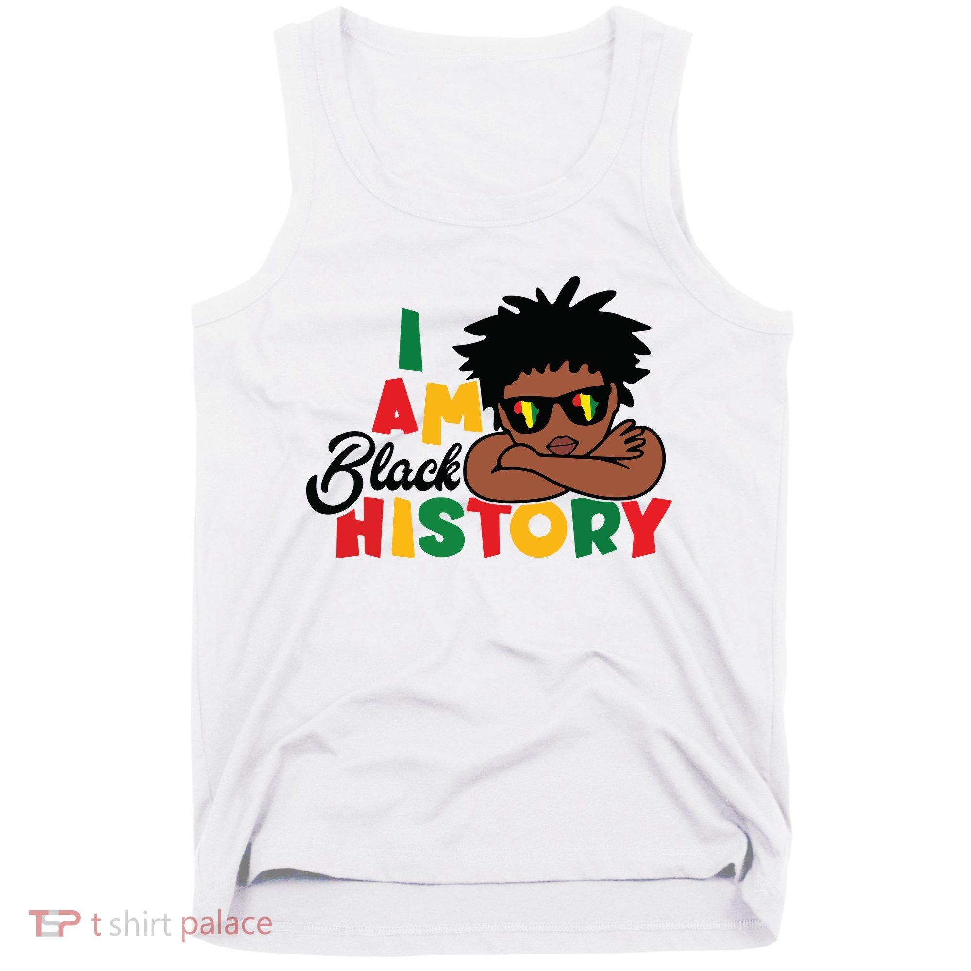 Black History Month Boy I Am African American Tank Top