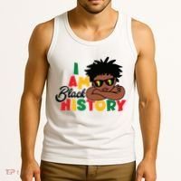 Black History Month Boy I Am African American Tank Top thumb 3