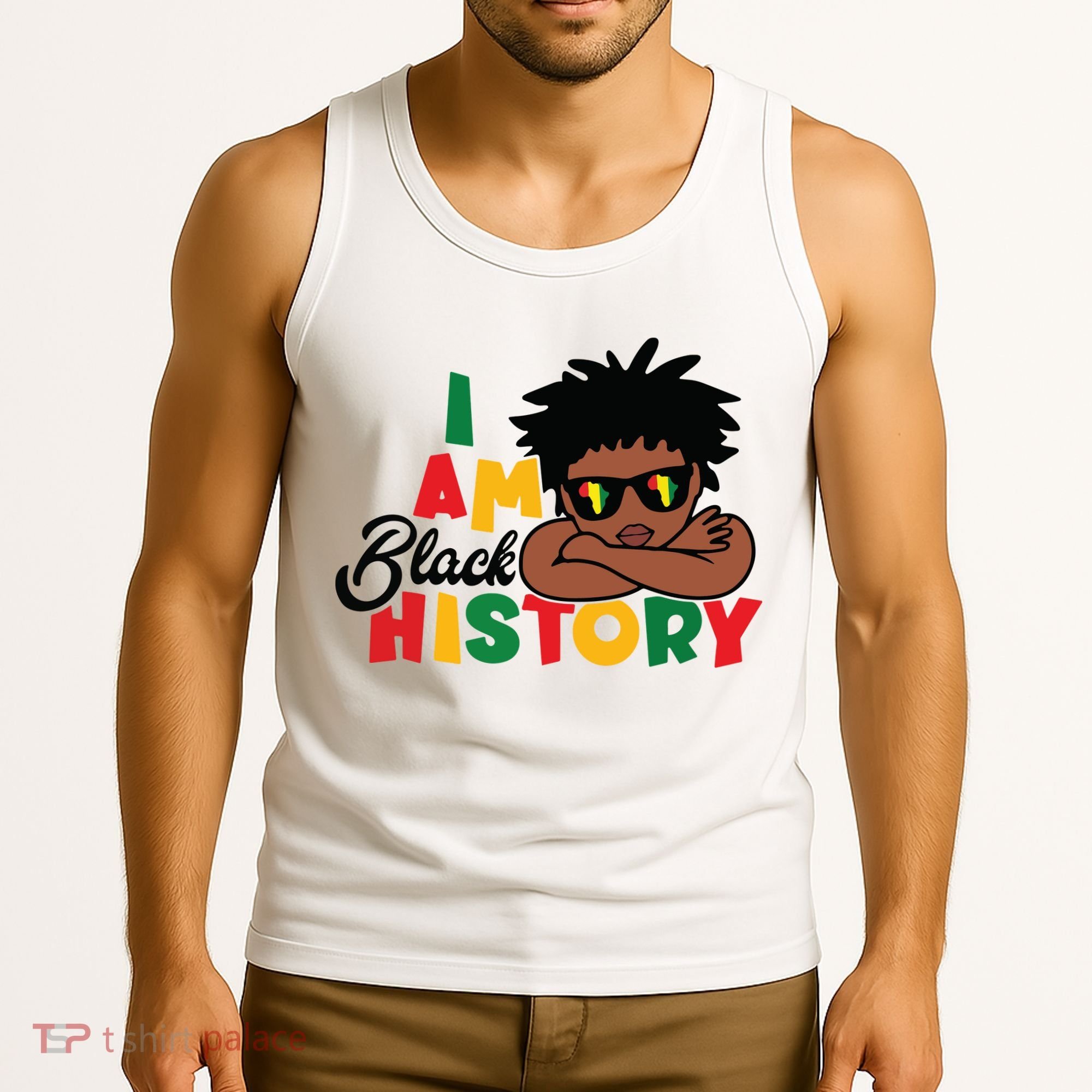 Black History Month Boy I Am African American Tank Top