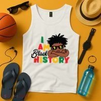 Black History Month Boy I Am African American Tank Top thumb 4