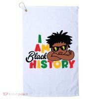 Black History Month Boy I Am African American Golf Towel thumb 0