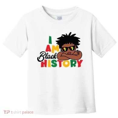 Black History Month Boy I Am African American Toddler T-Shirt