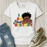 Black History Month Boy I Am African American Women's T-Shirt thumb 3