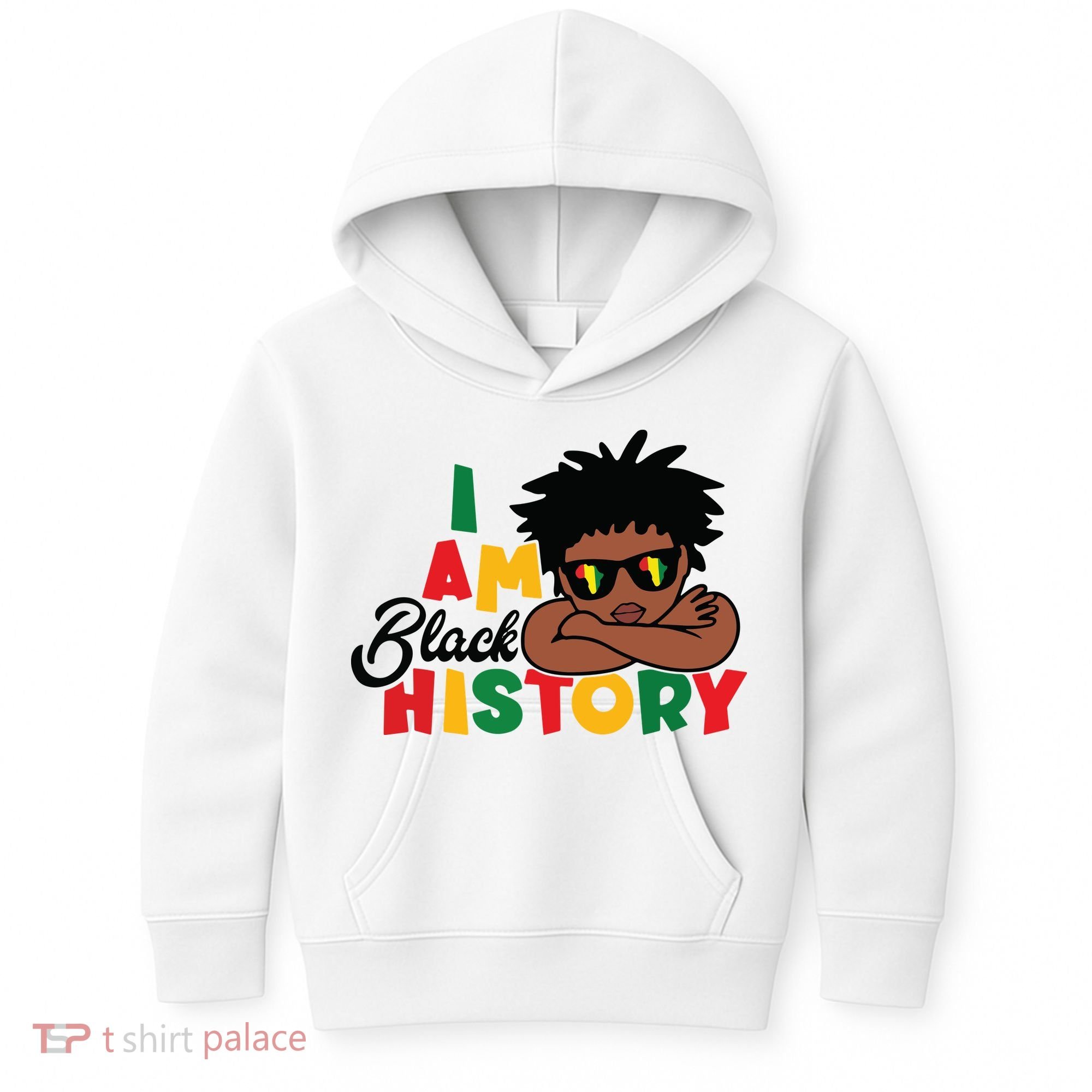 Black History Month Boy I Am African American Kids Hoodie