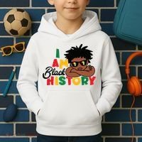 Black History Month Boy I Am African American Kids Hoodie thumb 2