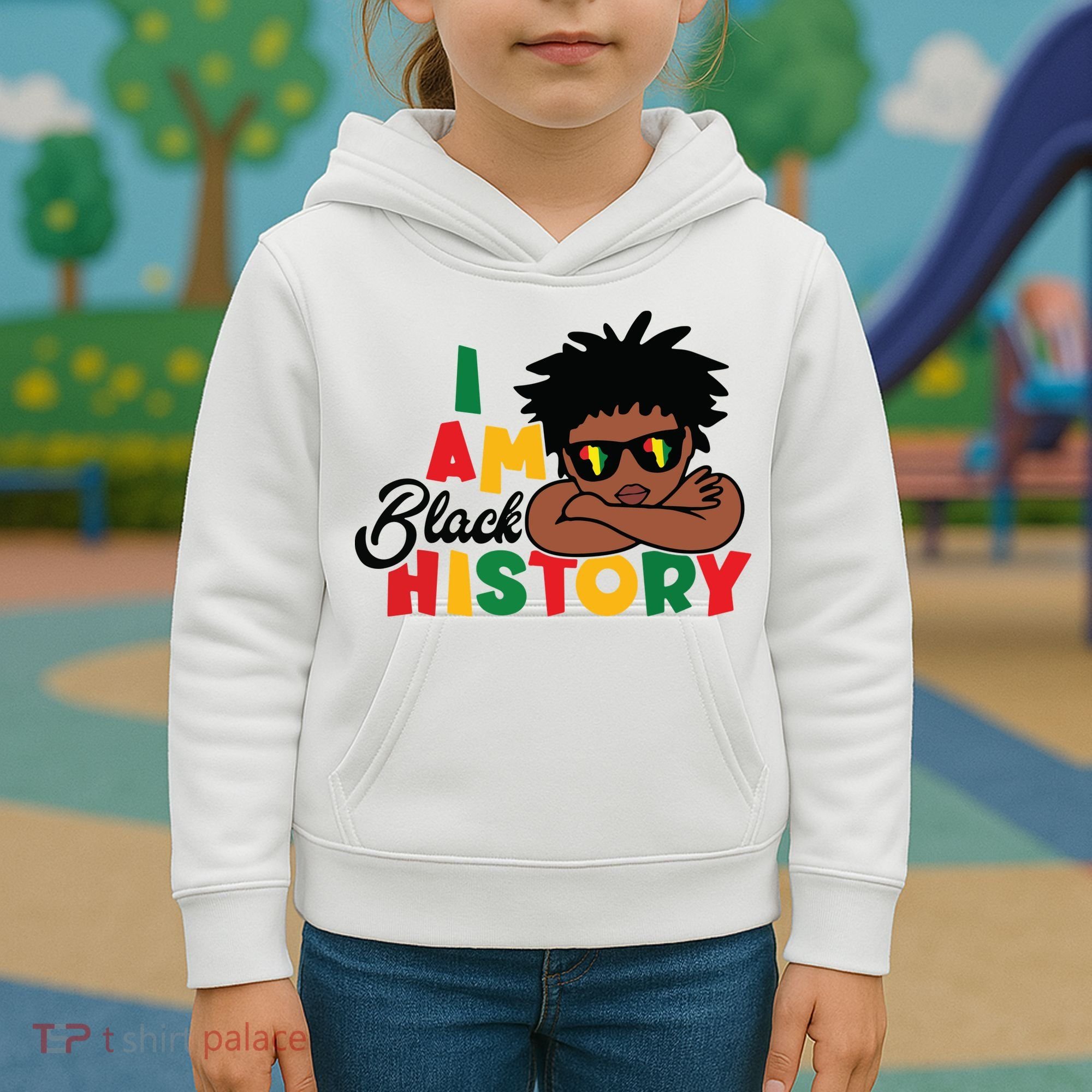 Black History Month Boy I Am African American Kids Hoodie