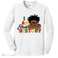 Black History Month Boy I Am African American Kids Long Sleeve Shirt thumb 0