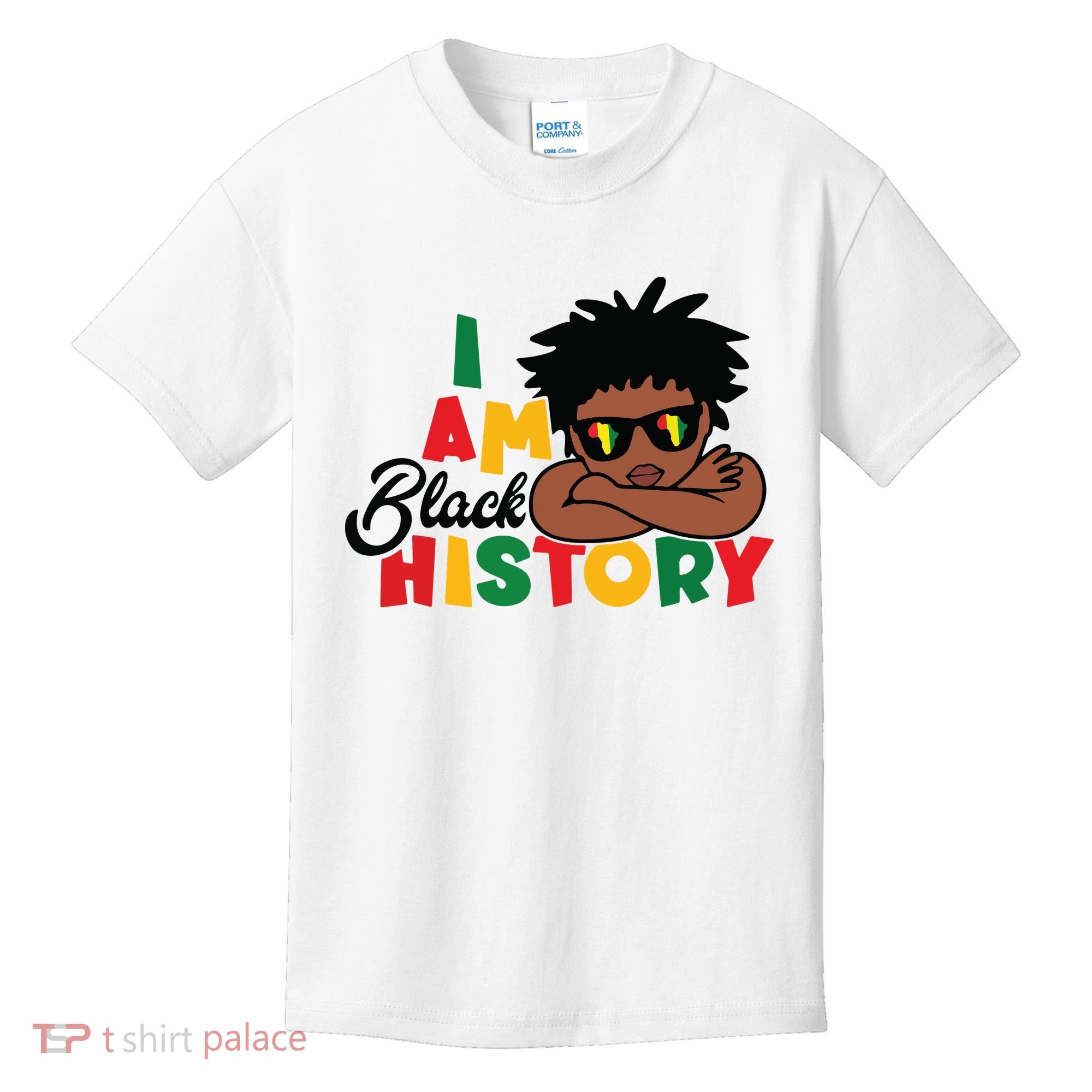 Black History Month Boy I Am African American Kids T-Shirt