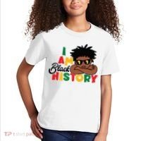 Black History Month Boy I Am African American Kids T-Shirt thumb 2