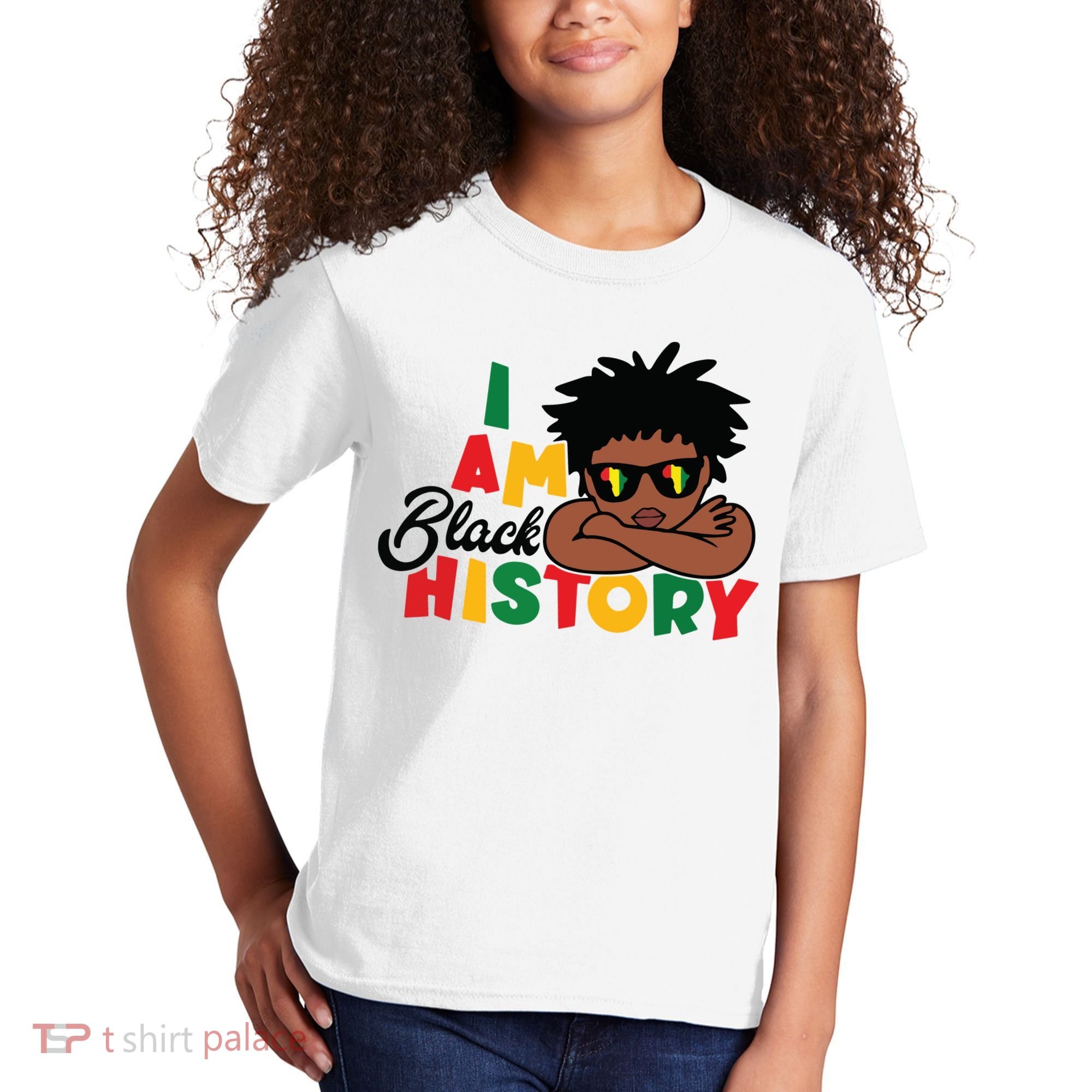 Black History Month Boy I Am African American Kids T-Shirt