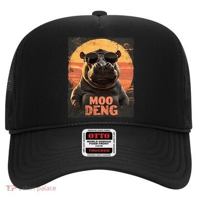 Baby Hippo Moo Deng Sunglasess Vintage Retro Hat