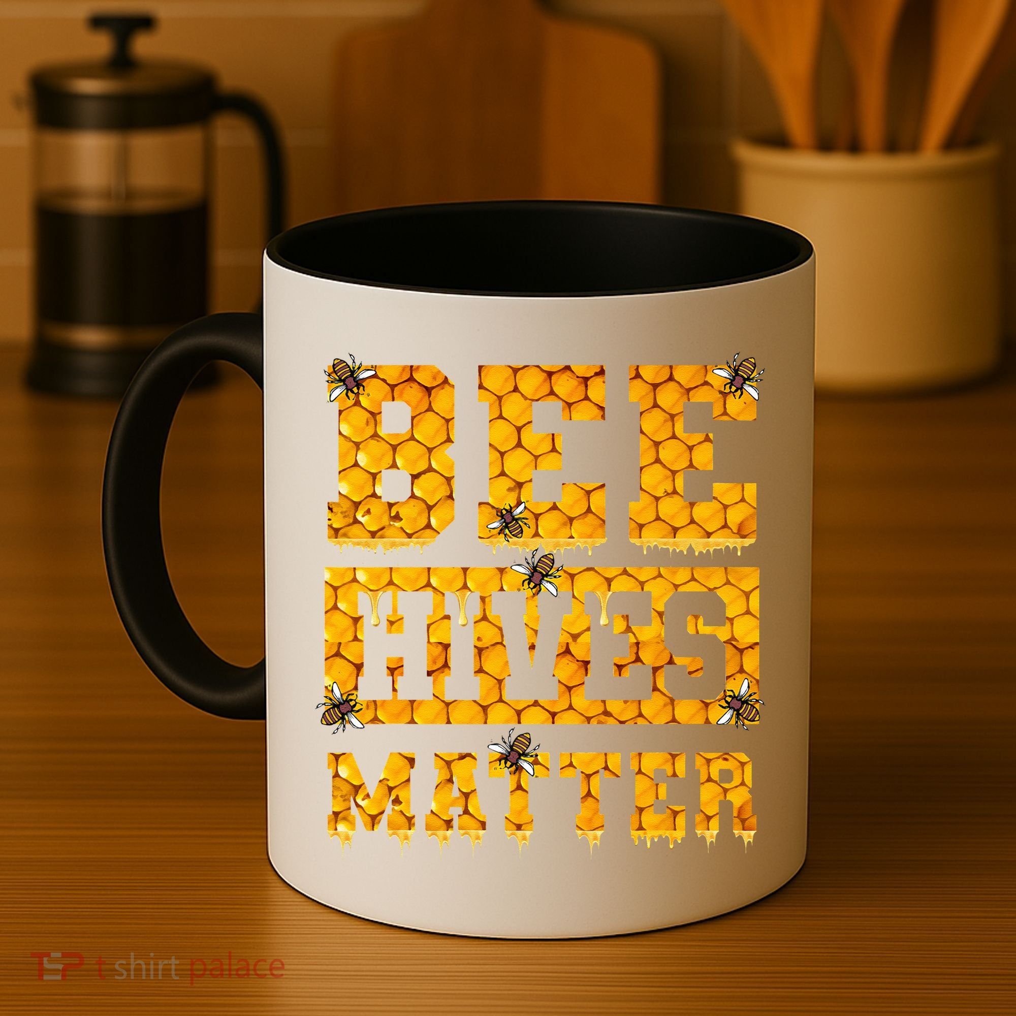 Bee Hives Matter Climate Change Earth Day Coffee Mug