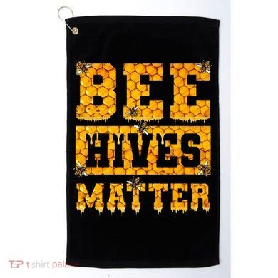 Bee Hives Matter Climate Change Earth Day Golf Towel